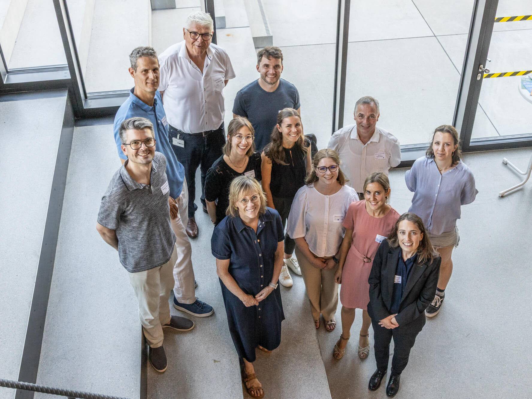 MammAware Projektteam mit Besucher:innen aus Brüssel